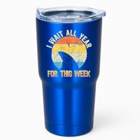 I Wait All Year For This Week Vintage Shark Tumbler