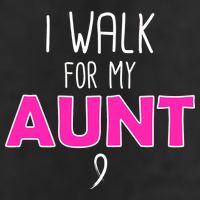 I Walk For My Aunt Breast Cancer 11oz C Handle Ceramic Mug