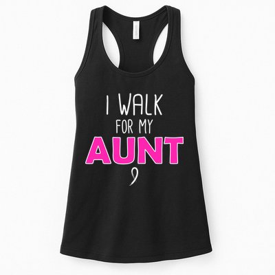 I Walk For My Aunt Breast Cancer Womens Tank Top