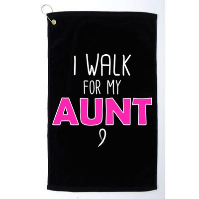I Walk For My Aunt Breast Cancer Golf Towel