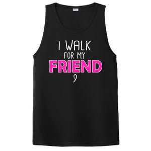 I Walk For My Friend Breast Cancer PosiCharge Competitor Tank