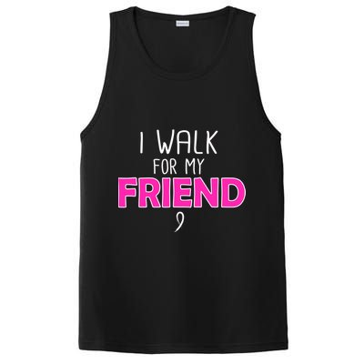 I Walk For My Friend Breast Cancer PosiCharge Competitor Tank