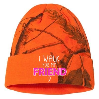 I Walk For My Friend Breast Cancer Kati Licensed 12" Camo Beanie