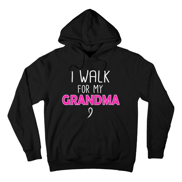 I Walk For My Grandma Breast Cancer Hoodie