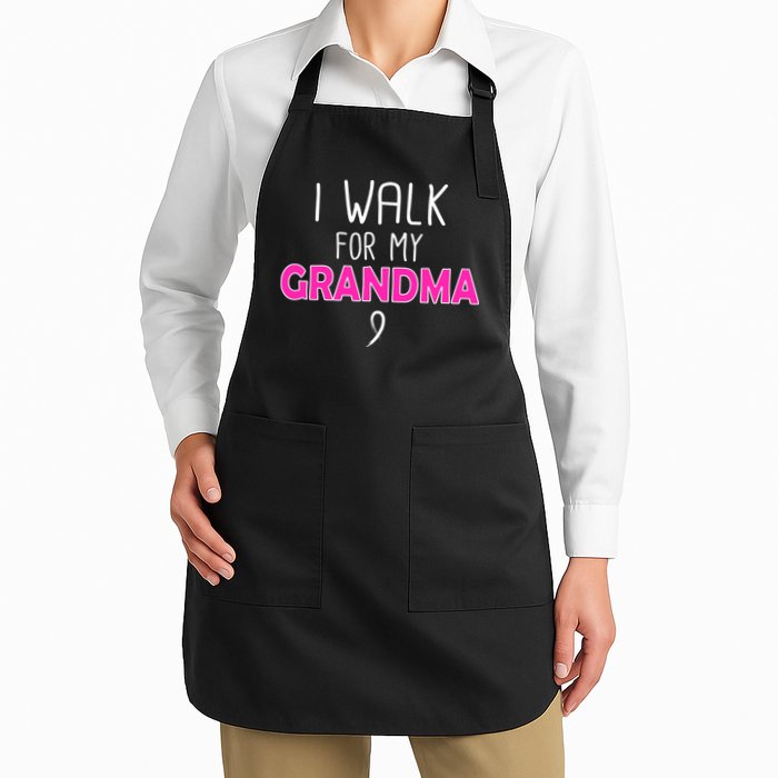 I Walk For My Grandma Breast Cancer Apron