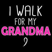 I Walk For My Grandma Breast Cancer Apron