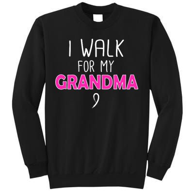 I Walk For My Grandma Breast Cancer Sweatshirt