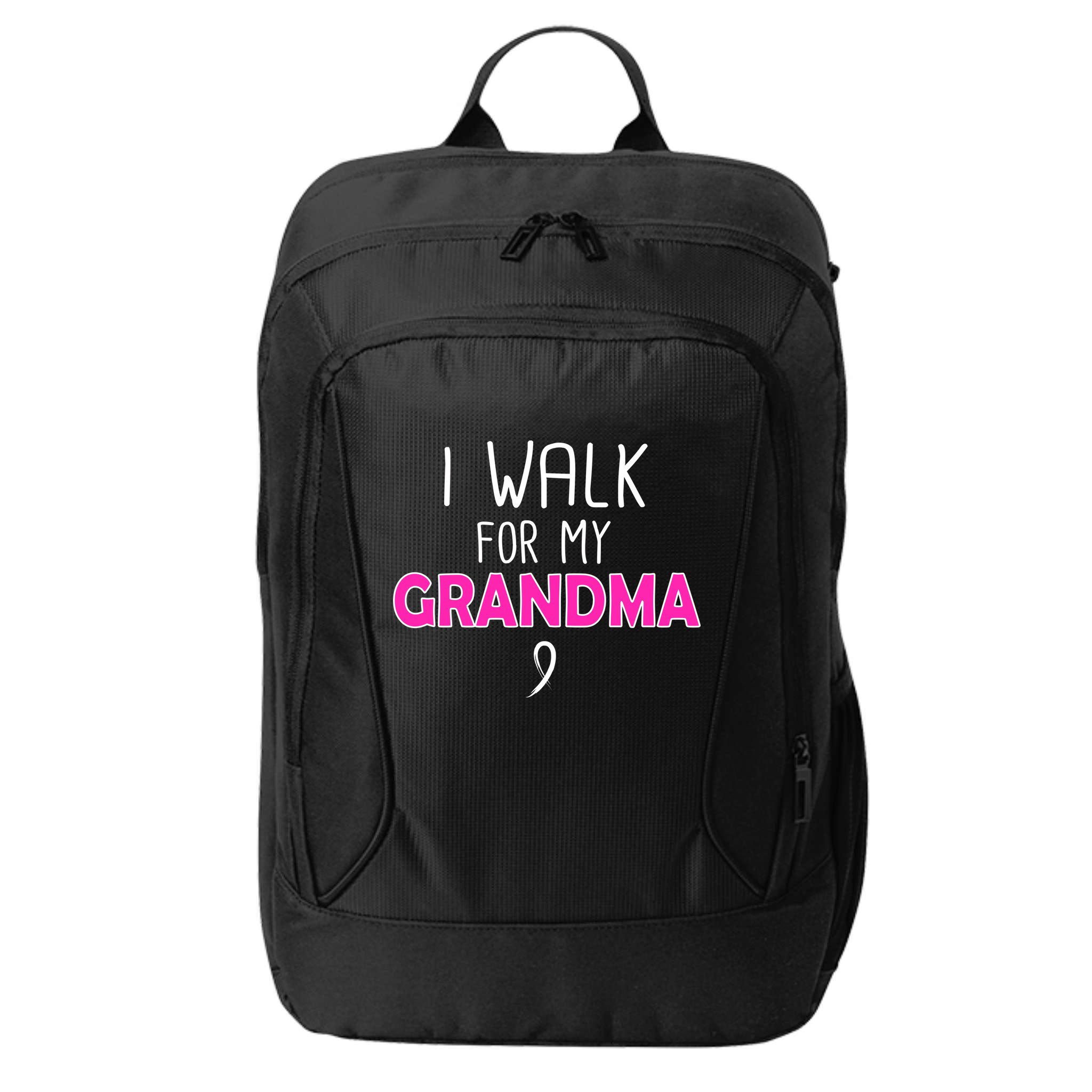 I Walk For My Grandma Breast Cancer City Backpack