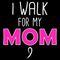 I Walk For My Mom Breast Cancer 16 in Basic Backpack