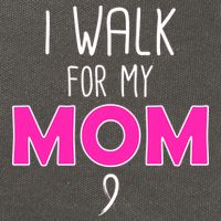 I Walk For My Mom Breast Cancer Cotton Canvas Backpack