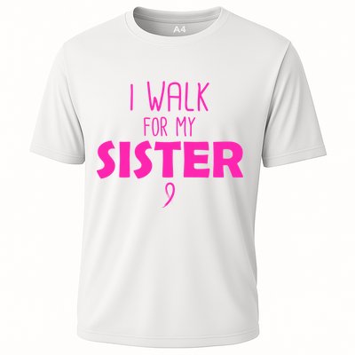 I Walk For My Sister Breast Cancer Performance Shirt