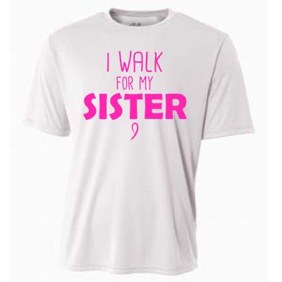 I Walk For My Sister Breast Cancer Cooling Performance Crew T-Shirt