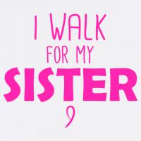 I Walk For My Sister Breast Cancer Flatbill Hat