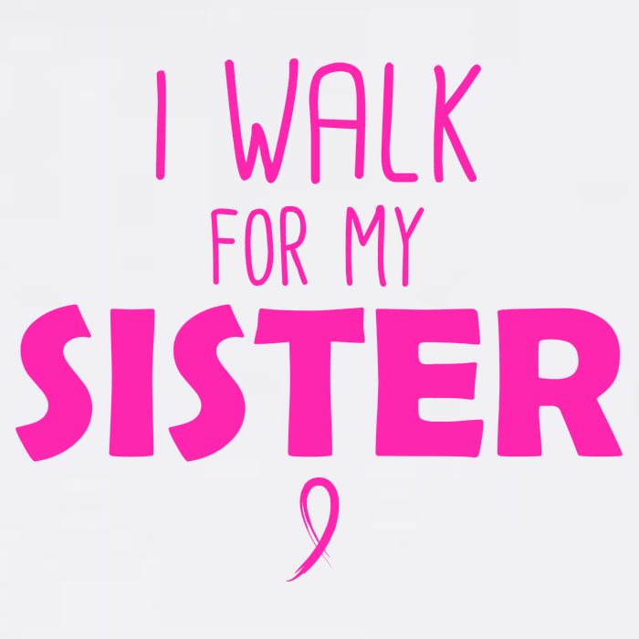 I Walk For My Sister Breast Cancer Flatbill Hat