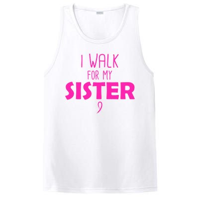 I Walk For My Sister Breast Cancer PosiCharge Competitor Tank