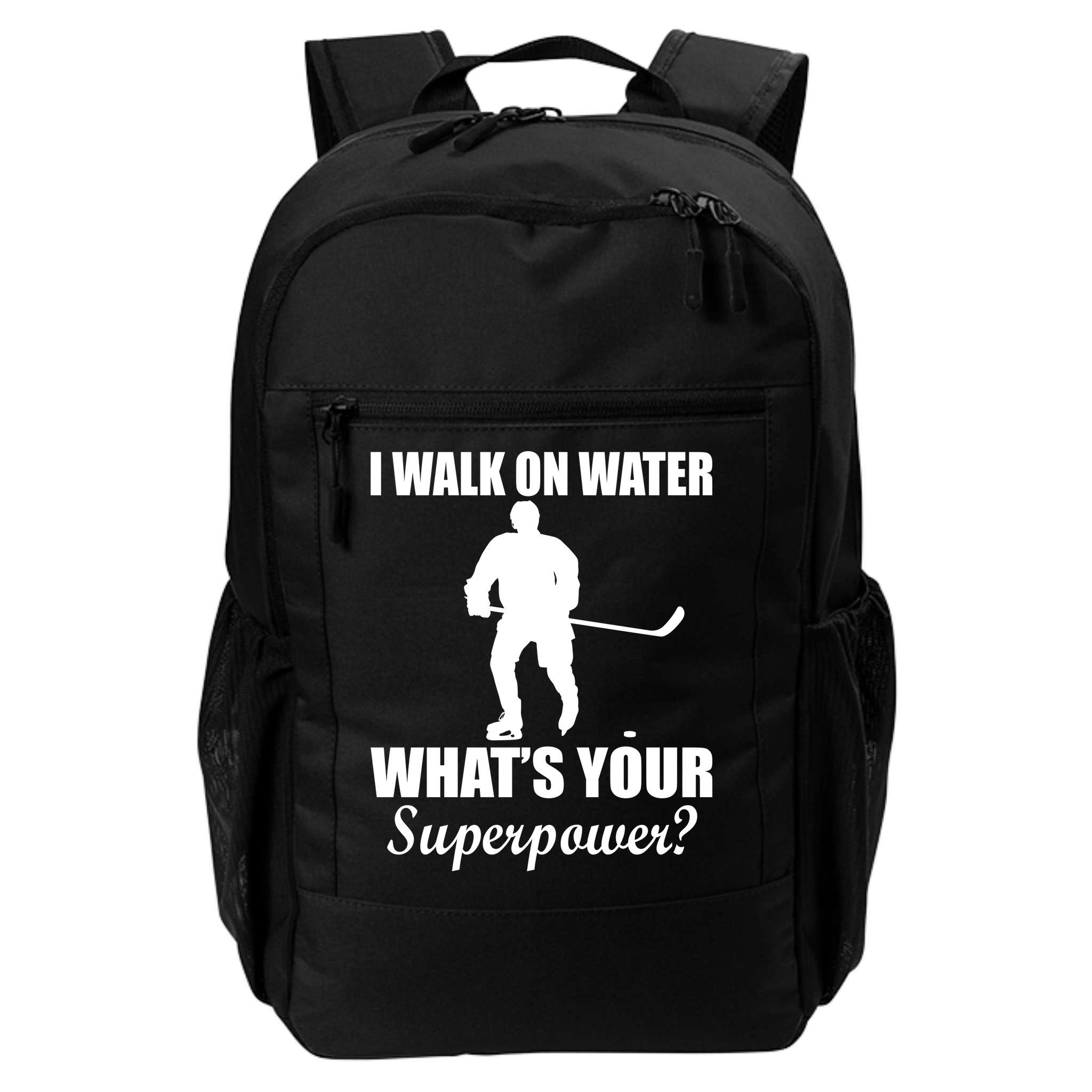 I Walk On Ice What's Your Superpower Backpack