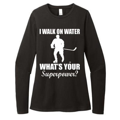 I Walk On Ice What's Your Superpower Womens CVC Long Sleeve Shirt