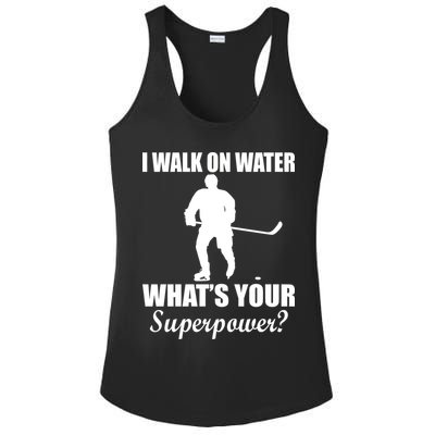 I Walk On Ice What's Your Superpower Ladies PosiCharge Competitor Racerback Tank