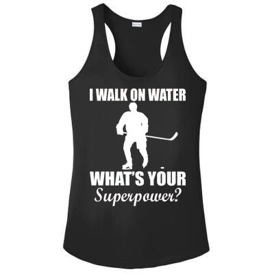 I Walk On Ice What's Your Superpower Ladies PosiCharge Competitor Racerback Tank