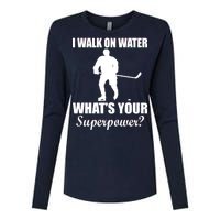 I Walk On Ice What's Your Superpower Womens Cotton Relaxed Long Sleeve T-Shirt