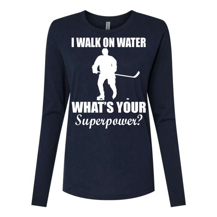 I Walk On Ice What's Your Superpower Womens Cotton Relaxed Long Sleeve T-Shirt