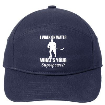 I Walk On Ice What's Your Superpower 7-Panel Snapback Hat