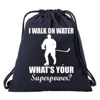 I Walk On Ice What's Your Superpower Drawstring Bag