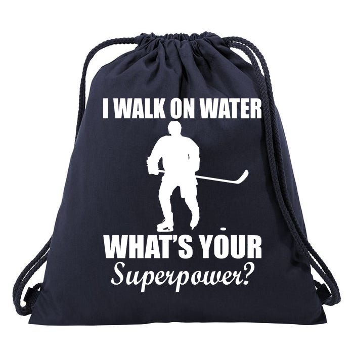 I Walk On Ice What's Your Superpower Drawstring Bag