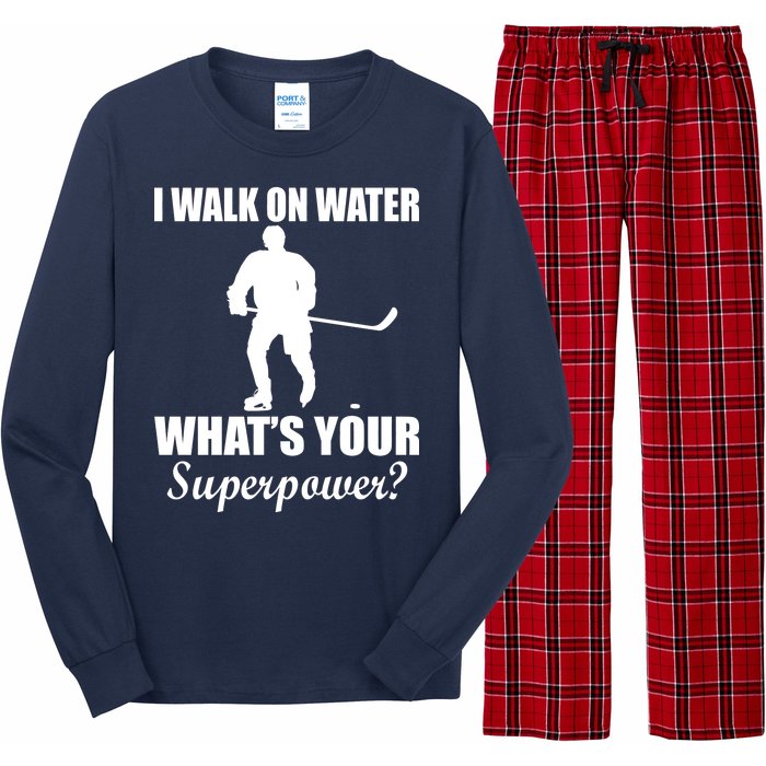 I Walk On Ice What's Your Superpower Long Sleeve Pajama Set