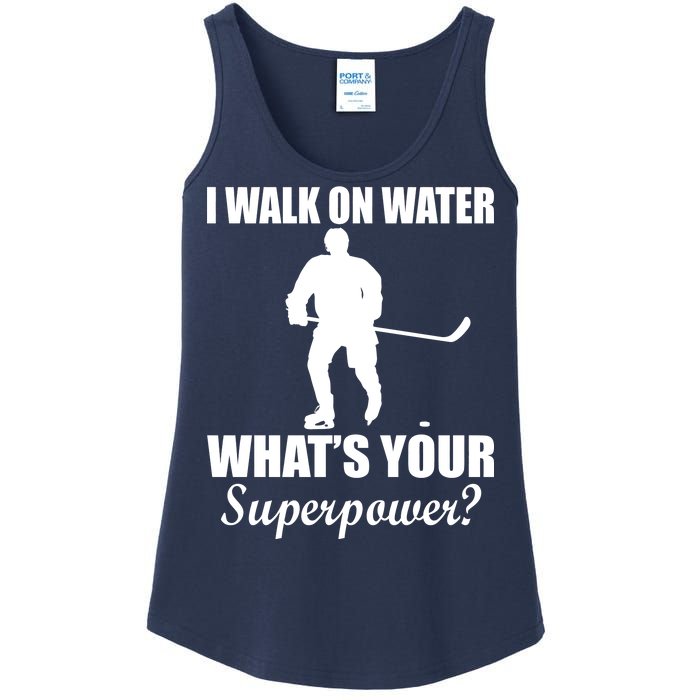 I Walk On Ice What's Your Superpower Ladies Essential Tank