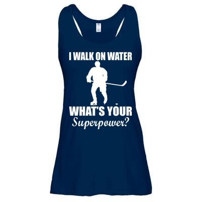 I Walk On Ice What's Your Superpower Ladies Essential Flowy Tank