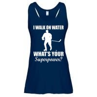 I Walk On Ice What's Your Superpower Ladies Essential Flowy Tank