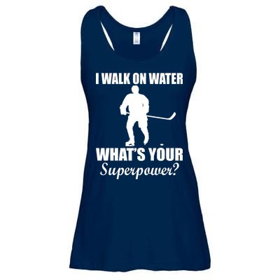 I Walk On Ice What's Your Superpower Ladies Essential Flowy Tank