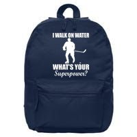 I Walk On Ice What's Your Superpower 16 in Basic Backpack