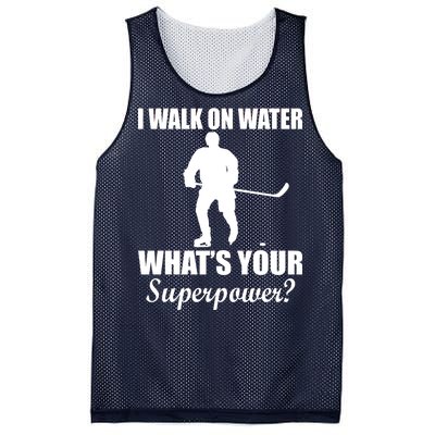 I Walk On Ice What's Your Superpower Mesh Reversible Basketball Jersey Tank