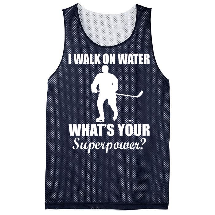 I Walk On Ice What's Your Superpower Mesh Reversible Basketball Jersey Tank