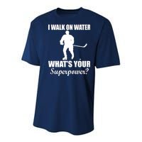 I Walk On Ice What's Your Superpower Youth Performance Sprint T-Shirt