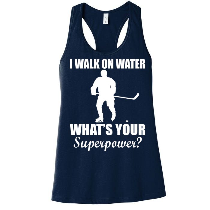 I Walk On Ice What's Your Superpower Women's Racerback Tank