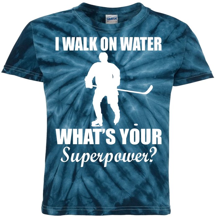 I Walk On Ice What's Your Superpower Kids Tie-Dye T-Shirt