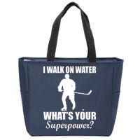 I Walk On Ice What's Your Superpower Zip Tote Bag