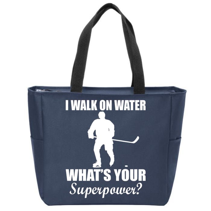 I Walk On Ice What's Your Superpower Zip Tote Bag