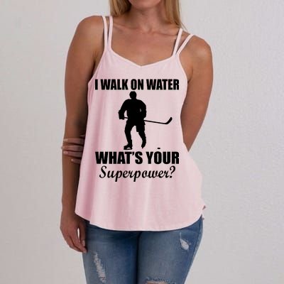 I Walk On Ice What's Your Superpower Women's Strappy Tank