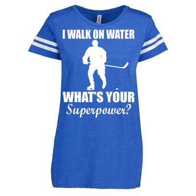 I Walk On Ice What's Your Superpower Enza Ladies Jersey Football T-Shirt