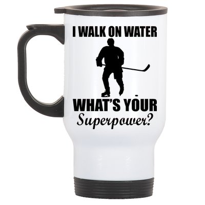 I Walk On Ice What's Your Superpower Stainless Steel Travel Mug