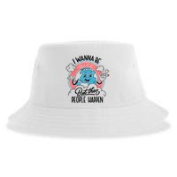 I Wanna Be Nice But Then People Happen Sustainable Bucket Hat