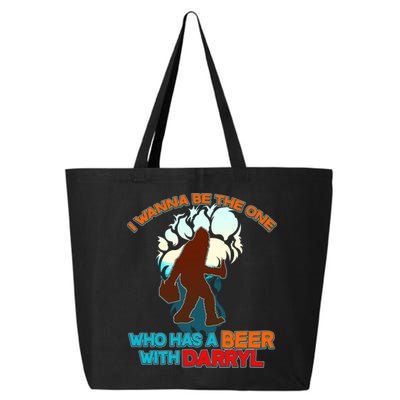 I Wanna Be the One Who Has a Beer With Darryl Funny Bigfoot 25L Jumbo Tote