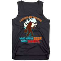 I Wanna Be the One Who Has a Beer With Darryl Funny Bigfoot Tank Top