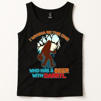 I Wanna Be the One Who Has a Beer With Darryl Funny Bigfoot Tank Top