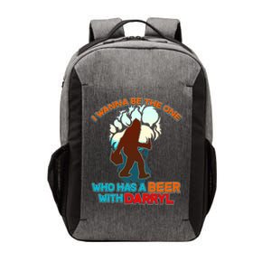 I Wanna Be the One Who Has a Beer With Darryl Funny Bigfoot Vector Backpack