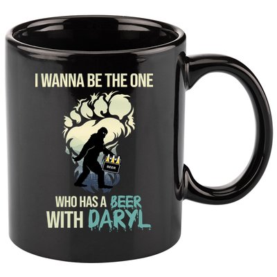 I Wanna Be The One Who Has A Beer With Daryl 11oz C Handle Ceramic Mug